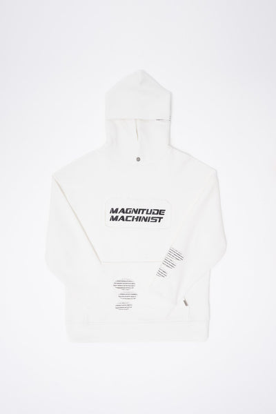 Magnitude Machinist White Hoodie