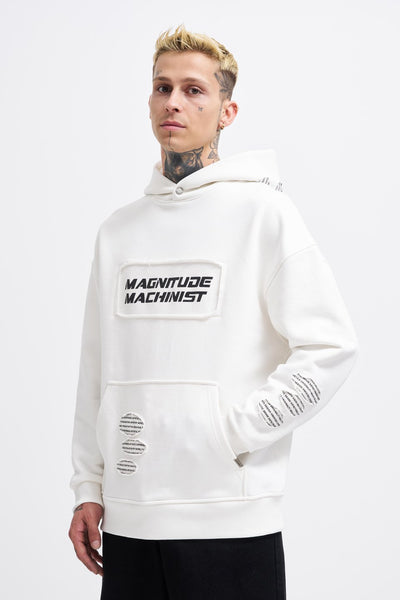 Magnitude Machinist White Hoodie